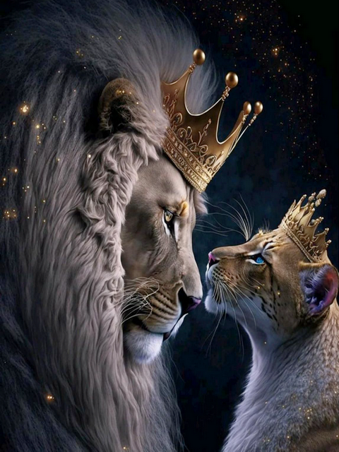 Царственная пара. Львы