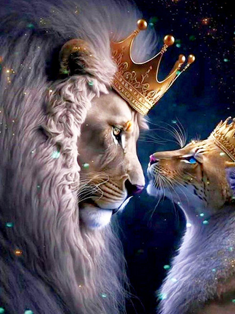 Царственная пара (с поталью)