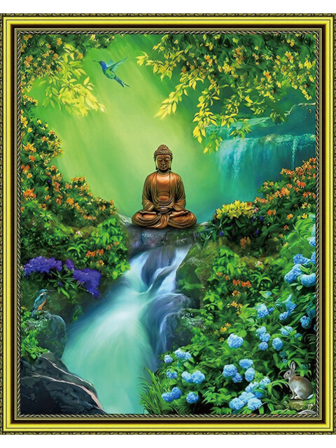 Будда у водопада