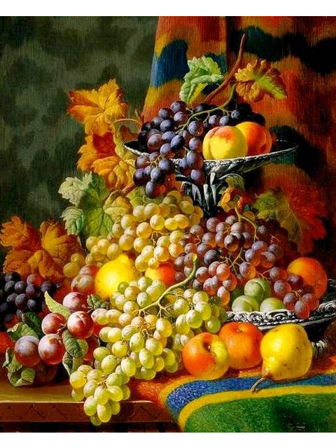 Натюрморт с виноградом