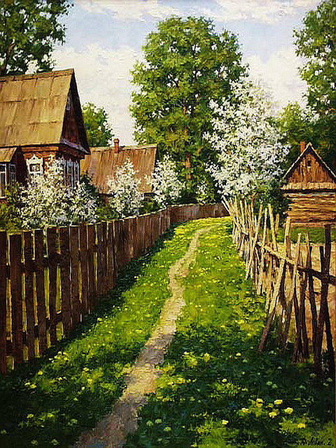 Кликните для увеличения изображения Яблони цветут