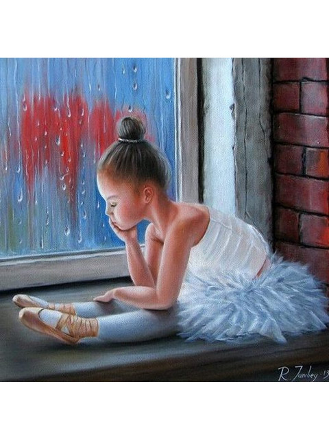 Маленькая балерина у окна